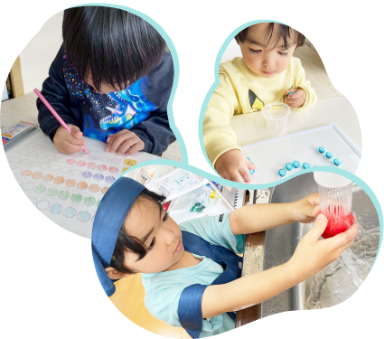 生活の中で学ぶ様子